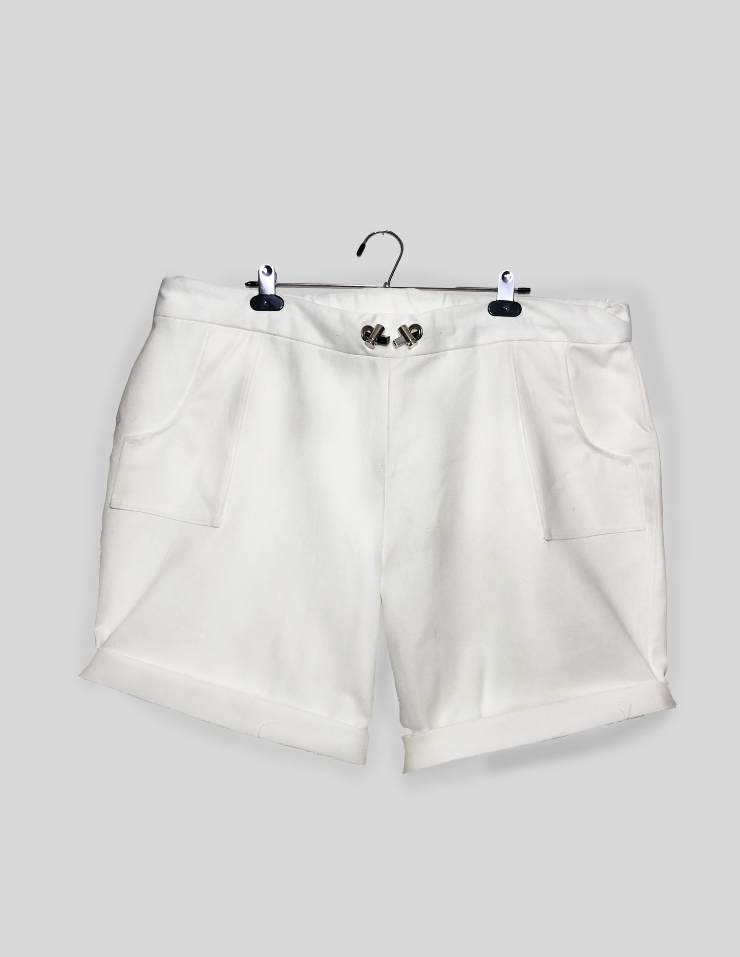 White Bull Denim Drawstring Short