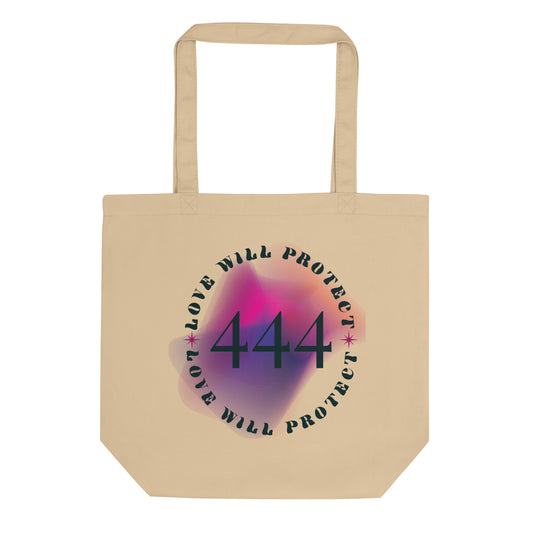 444 Love Will Protect Angel Number Eco Tote Bag