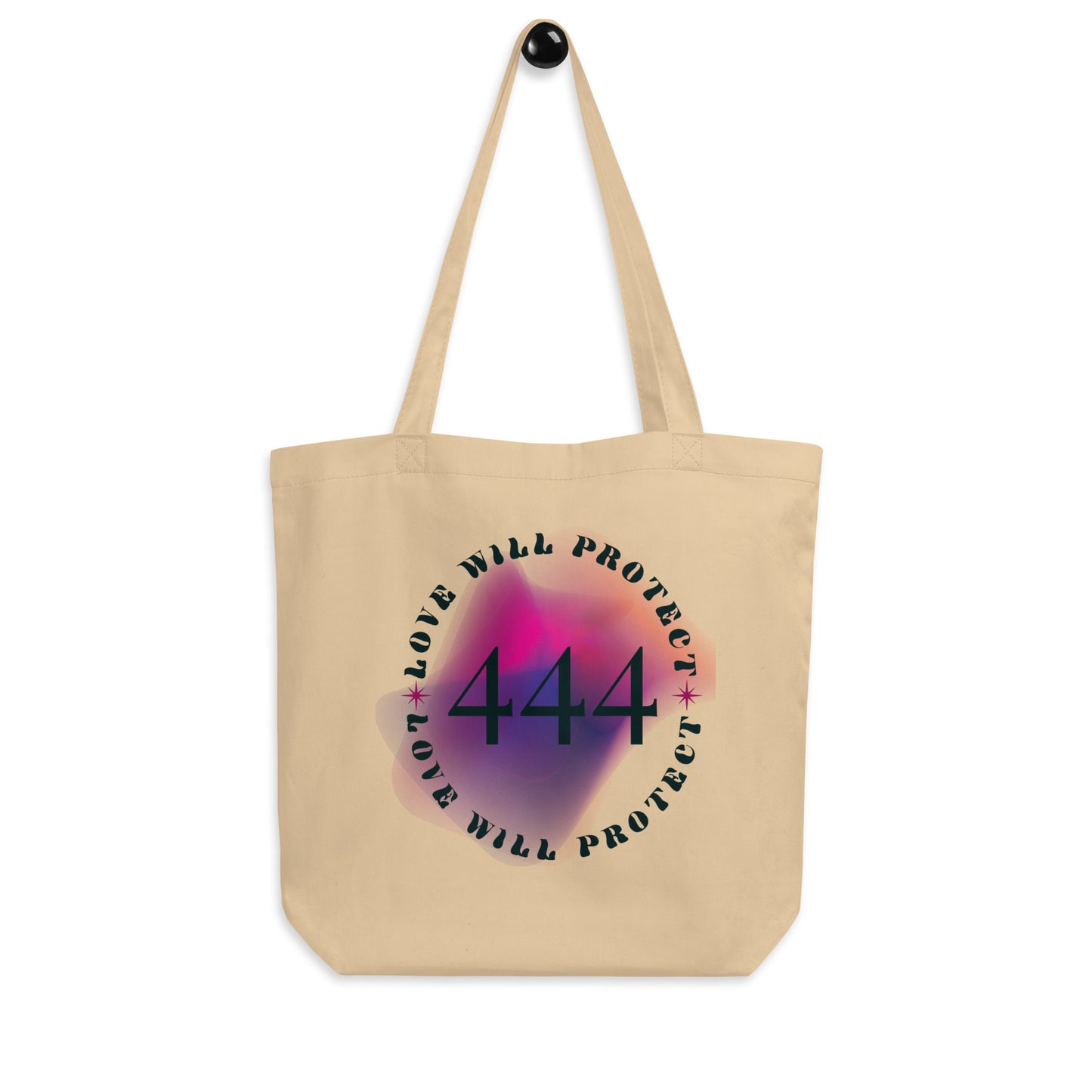 444 Love Will Protect Angel Number Eco Tote Bag