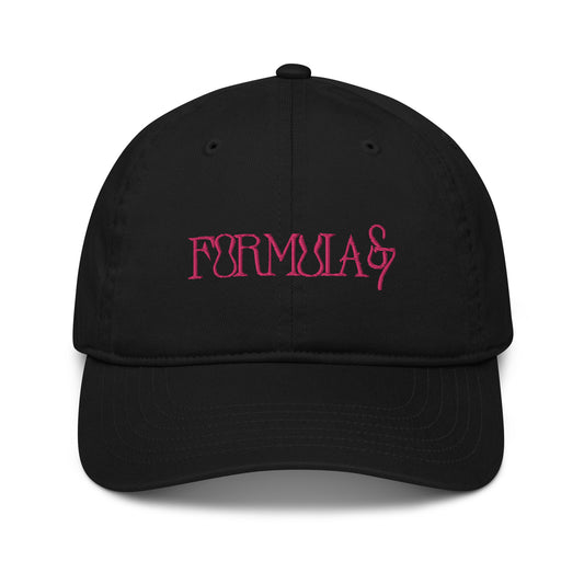 Formula S7 Hot Pink Embroidery Organic Cotton dad hat
