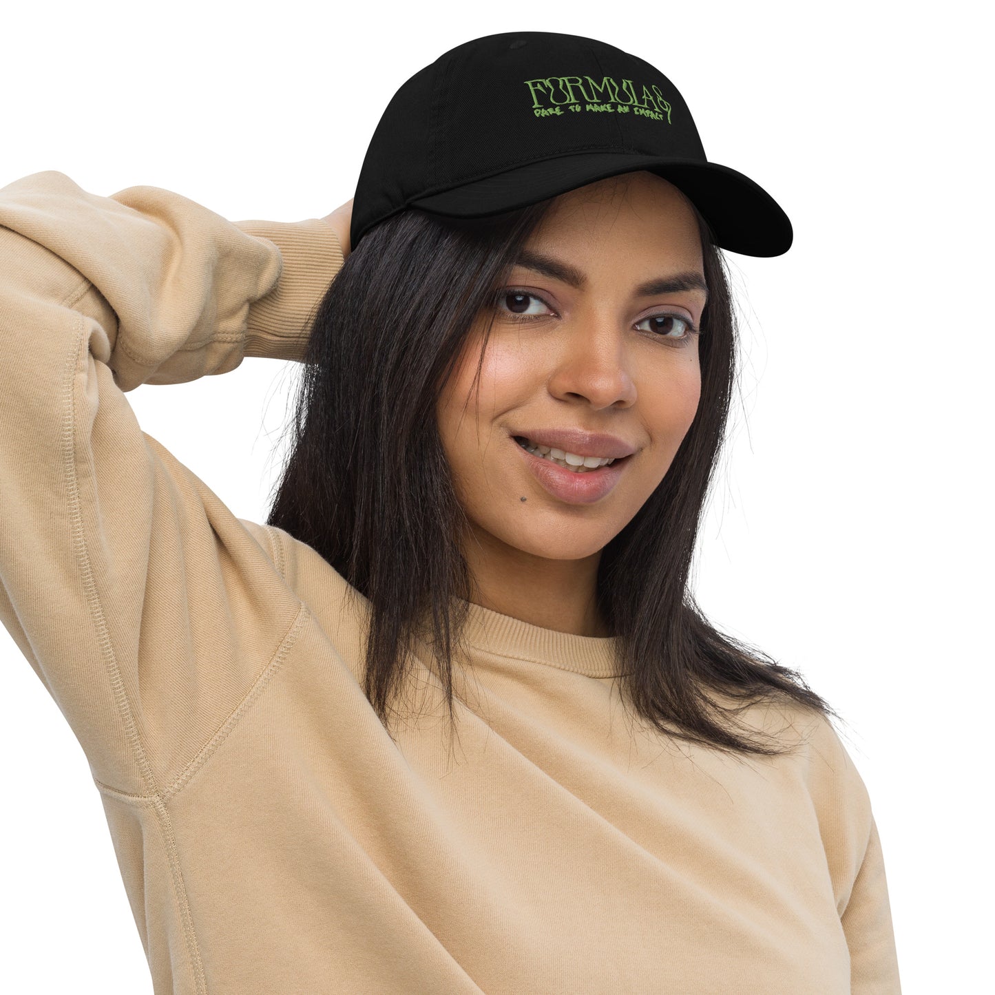 Formula S7 Dare to make an Impact Green Logo Organic Cotton dad hat