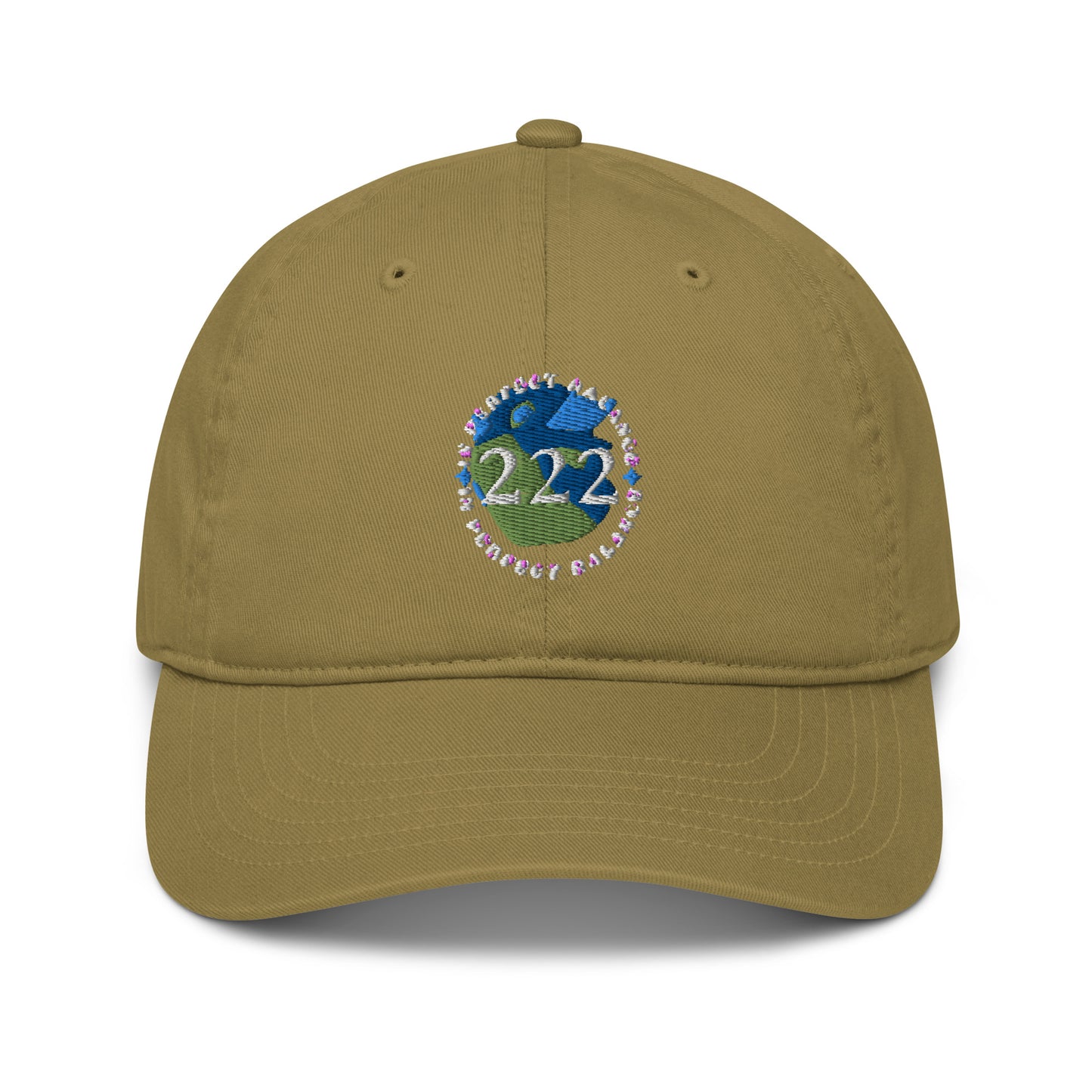 In Perfect Balance 222 Angel Number Organic Cotton dad hat