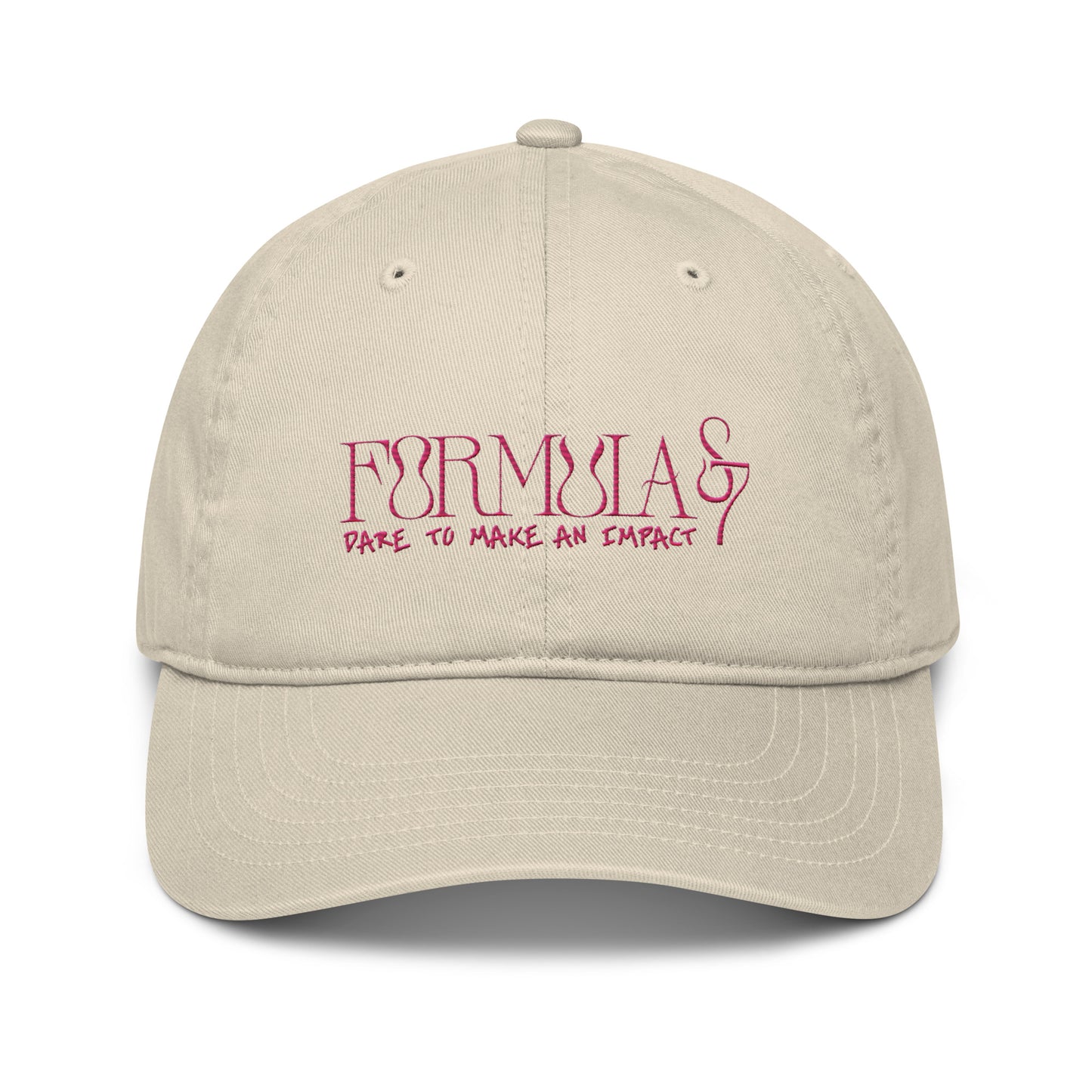 Formula S7 Dare to make an Impact Pink Logo Organic Cotton dad hat
