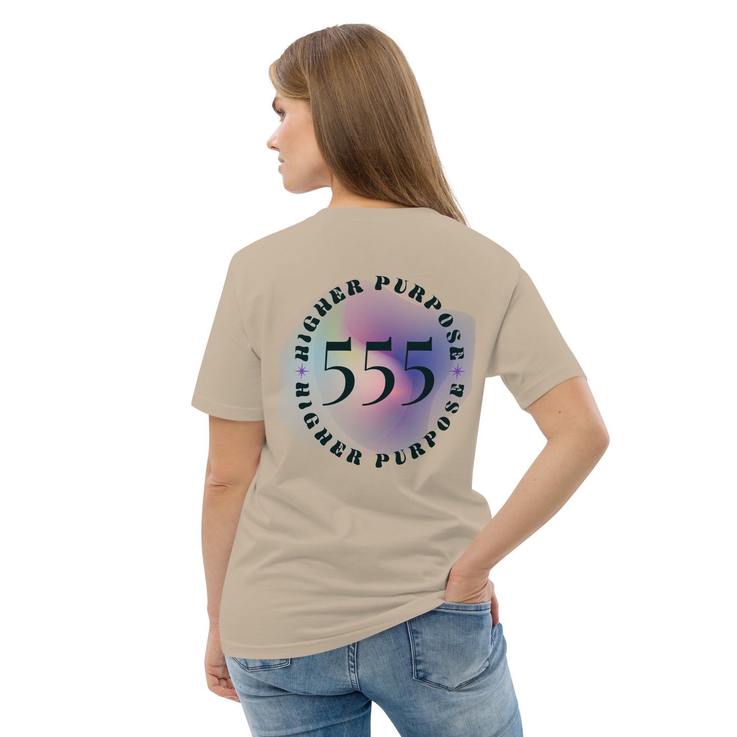 555 Lucky Number Unisex organic cotton spiritual t-shirt